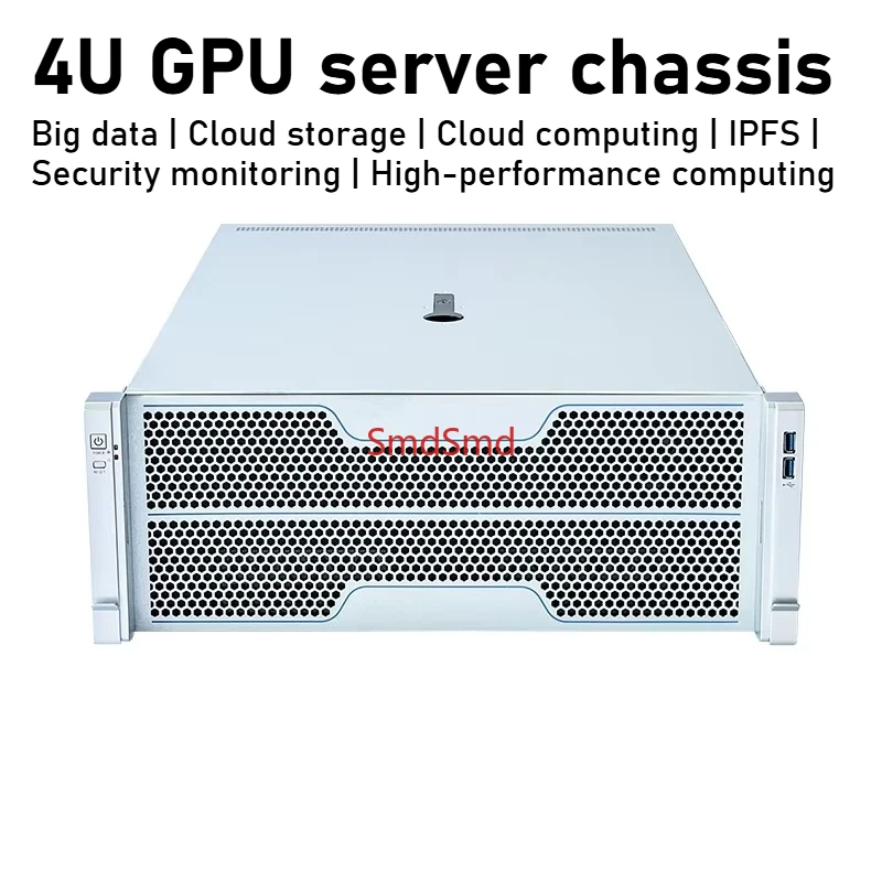 Server Gpu Chassis 4U - ATX Straight-Through 4U Rackmount-Gehäuse Hochleistungs-Computing KI-Speicher