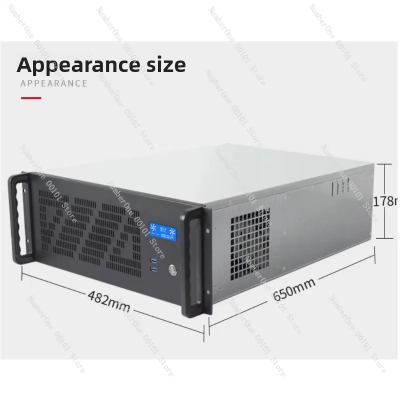 Server Gpu Chassis 4U - 4U-Servergehäuse mit 12 GPU-Slots, USB3.0-Unterstützung, Dual-Motherboard