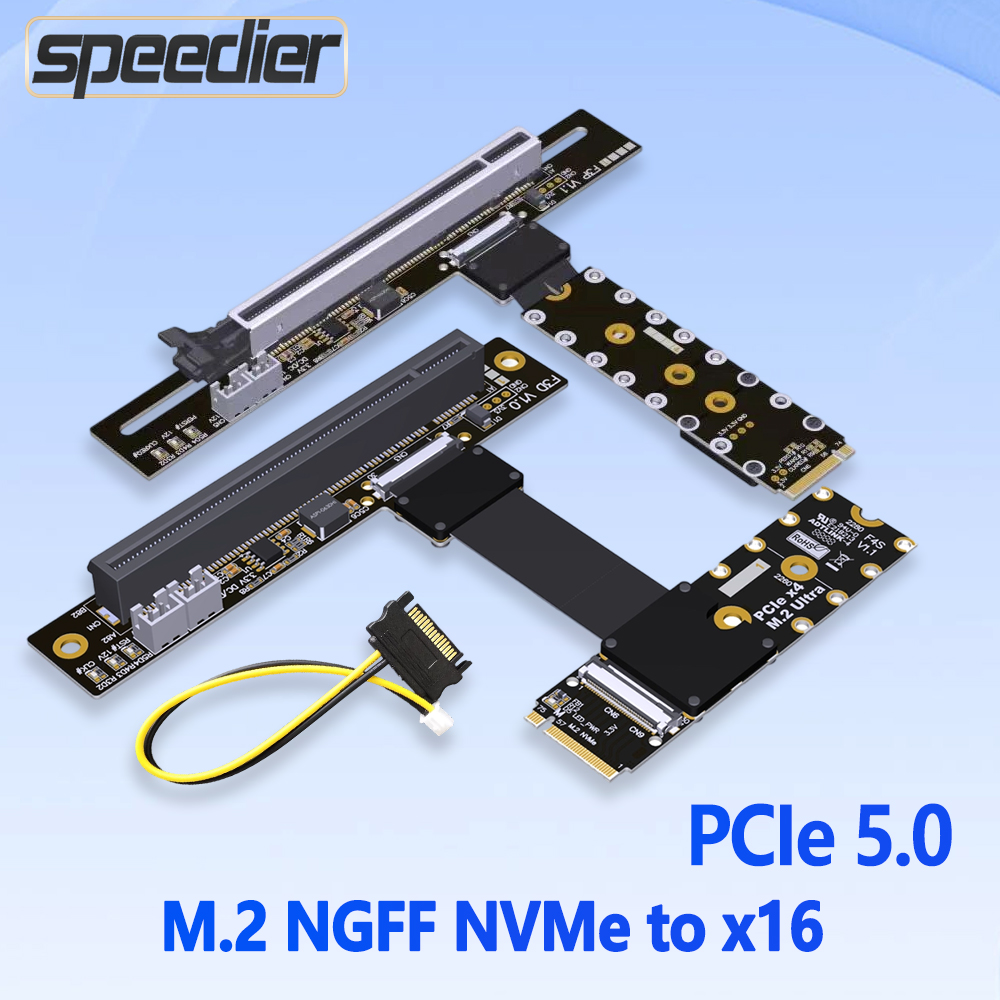 PCI-E 5.0 M.2 NGFF NVMe zu X16 – Pcie 5.0 Gpu Riser Cable Bewertung und Preis